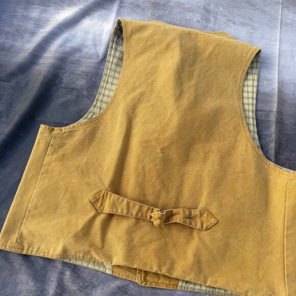 Men's Vintage 90's Frontier Clothing Wah Maker Duck Canvas Western Vest Sz XL - Picture 5 of 7